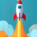 Icon representing a rocket launch